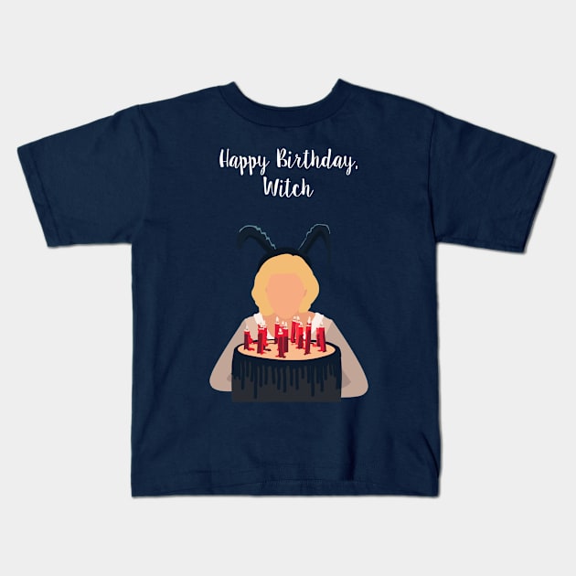 Happy Birthday, Witch Kids T-Shirt by simonescha